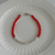 Pulsera con Cristales Rojos Acero Blanco
