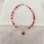 Pulsera con Cristales Rojos con Ojito Plata 925