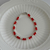 Pulsera con Cristales Rojos Acero Blanco en internet