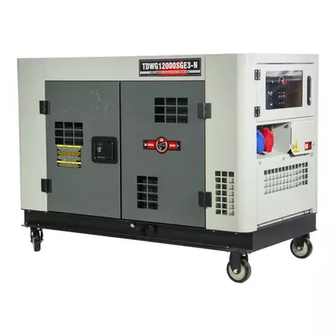 GERADOR DE ENERGIA A DIESEL – 12 KVA TRIFÁSICO 220/127 V TDWG12000SGE3D-N APTO PARA QTA/ATS.