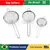 Kit Peneira Grandes Coador Em Aço Inox 3 Tamanhos PMG Para Cozinha - Me Mimei Express