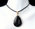 Dije obsidiana (forma de gota)