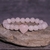 Pulsera Cuarzo Rosa 6mm