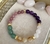 Pulsera de la Abundancia citrino, cuarzo rosa, blanco amatista aventurina