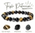 Pulsera Ojo de Tigre, Obsidiana y Hematita