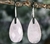 Aretes de lagrimas Cuarzo Rosa