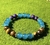Pulsera Amatista Ojo de Tigre y Turquesa 8mm