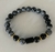 Pulsera Obsidiana nevada y Turmalina 8mm