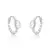 ARGOLA PRATA 925 PONTO DE LUZ OVAL