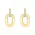 BRINCO SEMIJOIA BASE CRAVEJADA COM DETALHE OVAL - comprar online