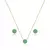 CONJUNTO SEMIJOIA FLOR CRAVEJADA
