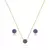 CONJUNTO SEMIJOIA FLOR CRAVEJADA