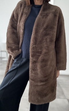 Tapado piel marron - comprar online
