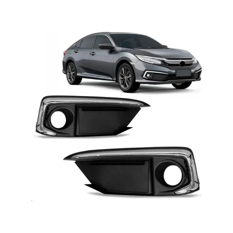 Moldura Auxiliar Honda Civic 2019/2022 Cromado