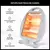 Estufa Halógena 2 Velas Infrarrojas 800w Base Rebatible