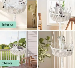 Hamaca Colgante para Gato – Incluye Cojín y Kit de Instalación - comprar en línea