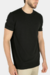Camiseta estruturada com textura, gola média e corte ajustado, feita com algodão e fibras recicladas. Disponível nas cores Branco Calmo, Preto Silêncio, Azul Horizonte e Bege Essência – MR & Co.