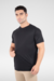 Camiseta básica masculina e feminina em tecido modal, gola C, tecnologia antiodor, disponível nas cores Preto Silêncio, Azul Horizonte e Verde Liberdade – MR & Co.