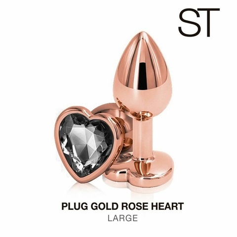 Plug anal rose gold large - Sex Therapy