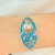 Pulsera Peruana Turquesa con flores en internet