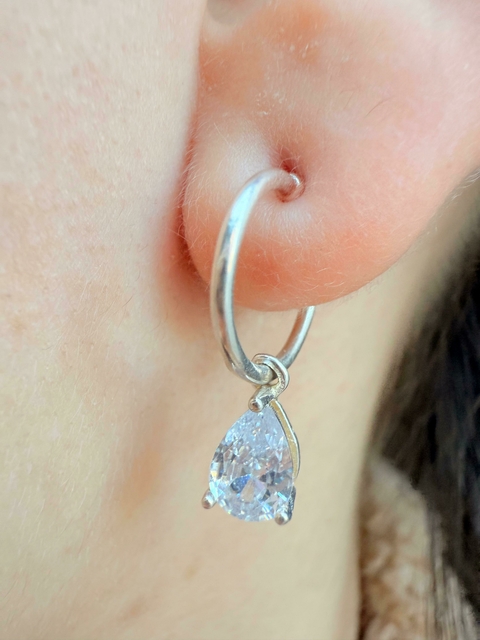 Aro pasador cubic colgante