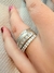 Anillo triple con cubic - Mia Risueña*