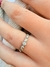 Anillo cuadros con cubic