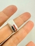 Anillo rectangular rayado - comprar online