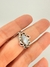 Anillo hojas plata y nácar - comprar online