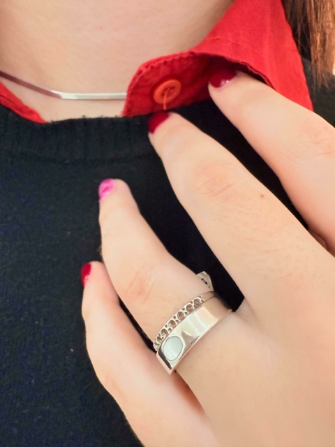 Anillo punto de nácar - comprar online