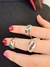Anillo cubo color triple - comprar online