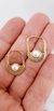 Aros gold con perla