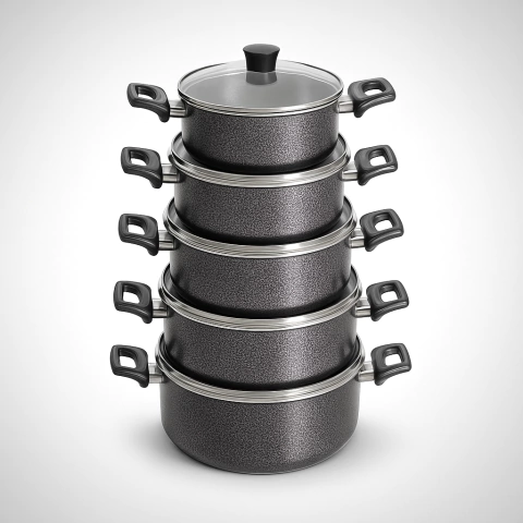 Kit Panela de Alumínio Tampa de Vidro - comprar online