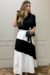 Vestido ARTSY P&B Valentina - Chamego Modas
