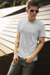 REMERA CLASICA LISA COLOR GRIS MELANGE - comprar online