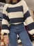 Sweater manga globo rayado - comprar online