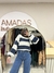 Sweater manga globo rayado - tienda online