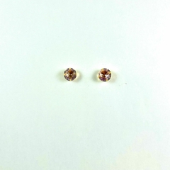 Brinco folheado 18k ponto luz zirconia 7mm na internet
