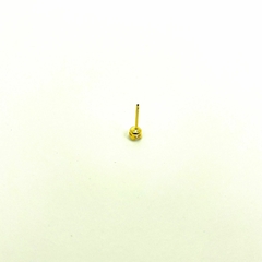 Brinco folheado 18k ponto de luz zirconia 4mm na internet