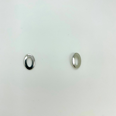Brinco aço inox fixo "O" - comprar online