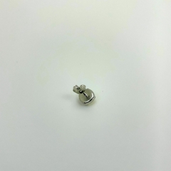 Brinco aço inox ponto luz rivoli 8mm - Sanferlam