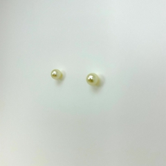 Brinco folheado 18k fixo perola 8mm - comprar online