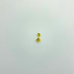 Brinco folheado 18k ponto luz zirconia 5mm - loja online