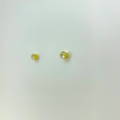 Brinco folheado 18k ponto luz zirconia 5mm - comprar online