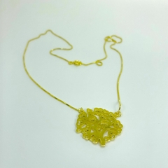 Gargantilha F18k arvore de coração e zirconias - Sanferlam