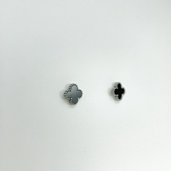Imagem do Brinco aço inox fixo Van Cleef Trevo 4 pontas