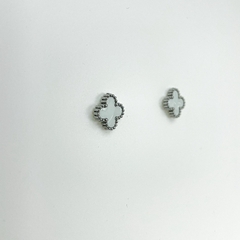 Brinco aço inox fixo Van Cleef Trevo 4 pontas - comprar online