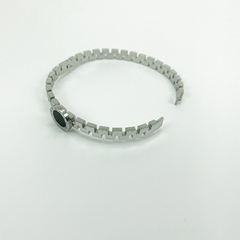 Pulseira Bracelete Aço Inox Zig Zag Romano - Sanferlam