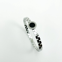 Pulseira Bracelete Aço Inox Zig Zag Romano - comprar online