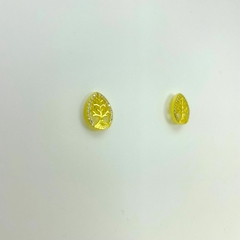 Brinco F18k Fixo Gota Arvore Cravejado Zirconia - comprar online
